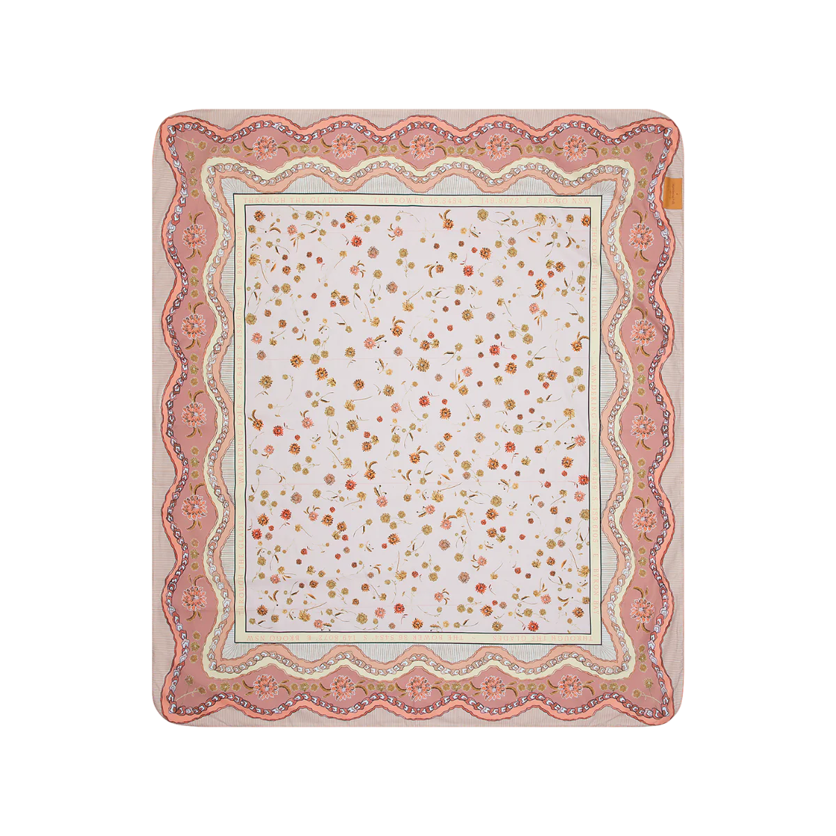 Dahlia Picnic Rug - Rose