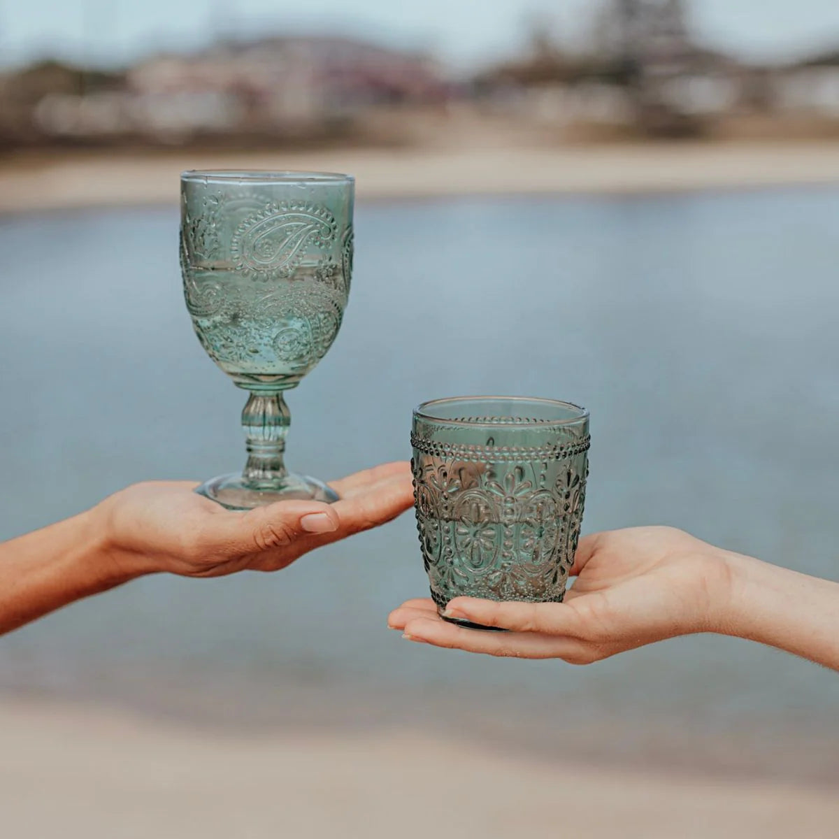 Goblet Set of 2 - Peppermint