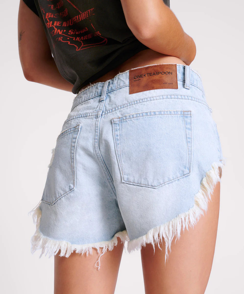 Rollers Denim Shorts - Sportster Blue