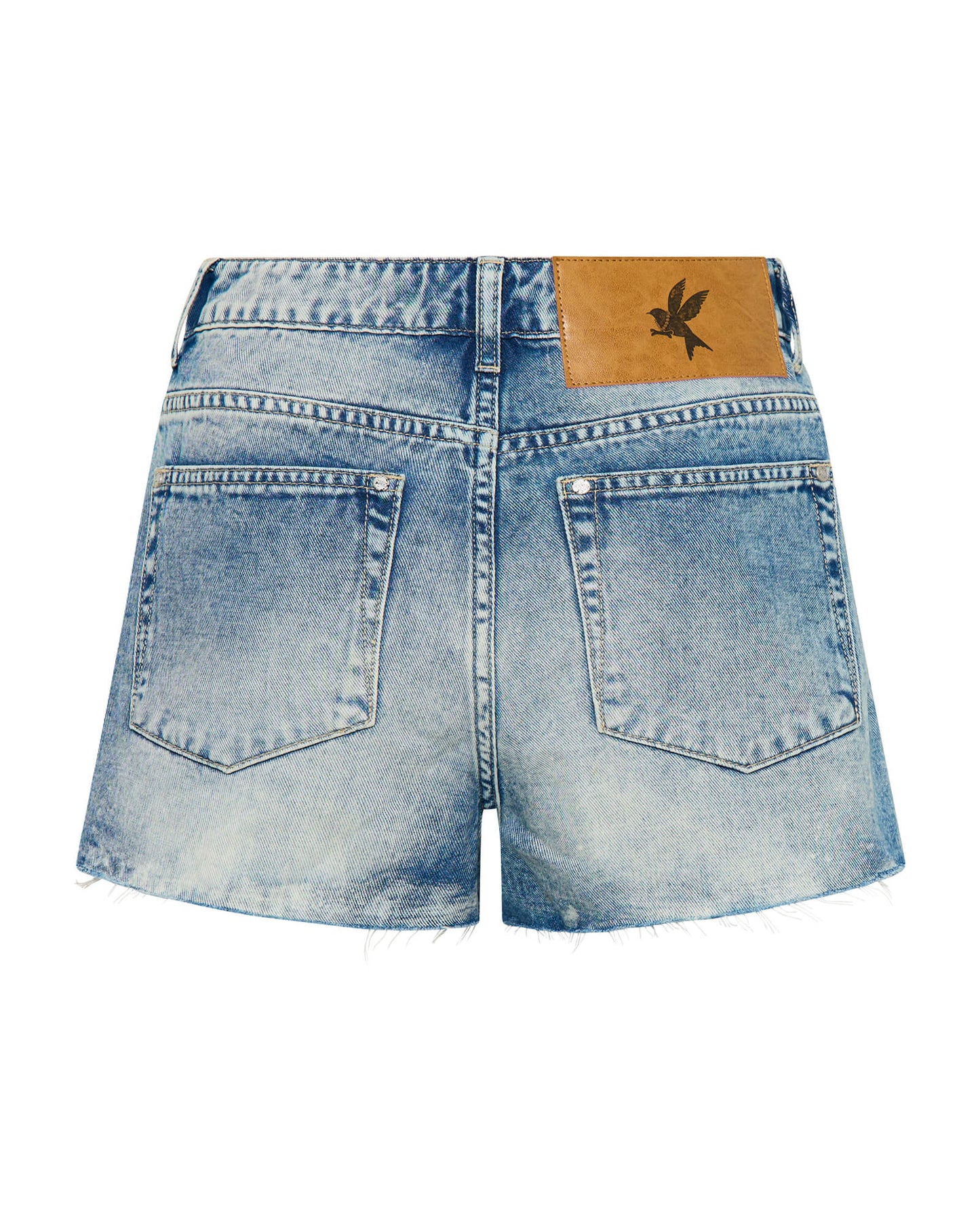 Bowies High Waist Denim Shorts - Sunset Blue