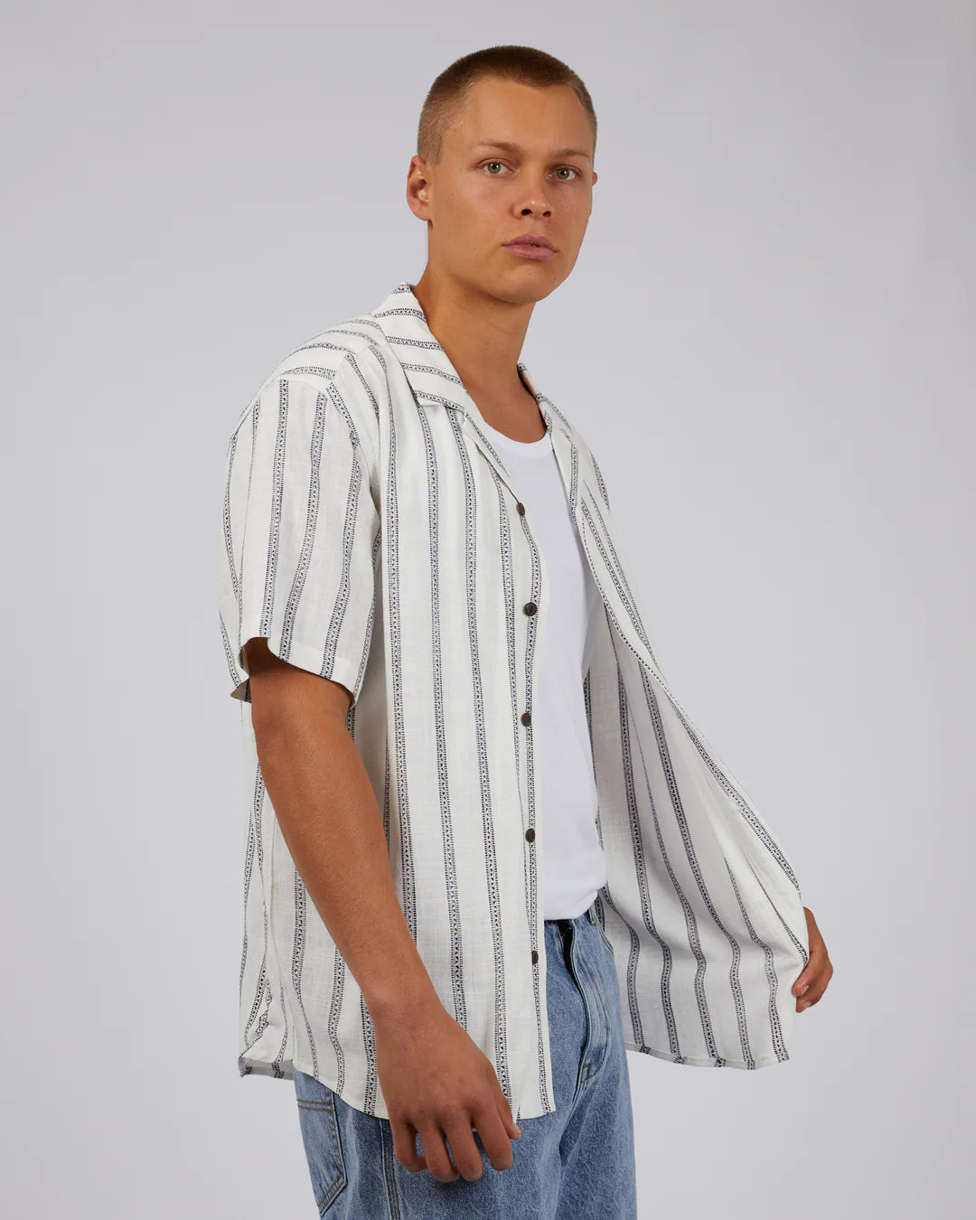 Drifter Stripe Shirt - White