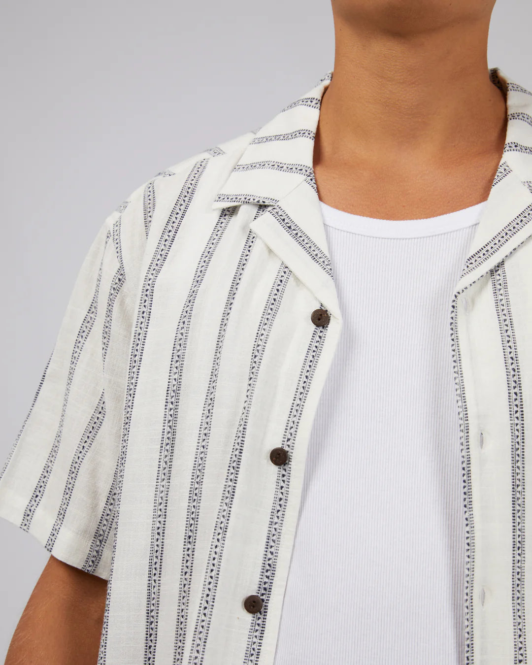 Drifter Stripe Shirt - White