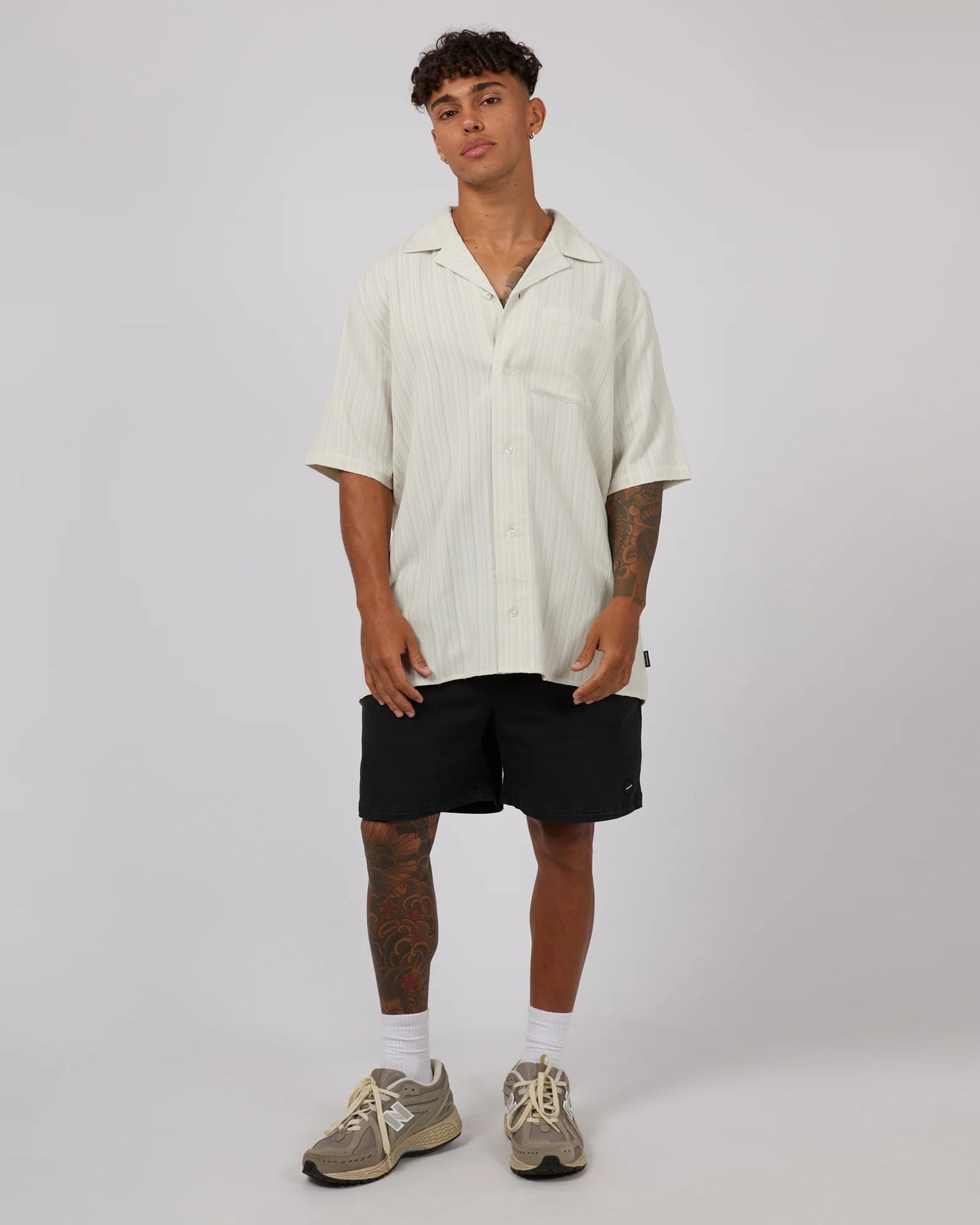 St Goliath Whitely S/S Shirt - Oatmeal