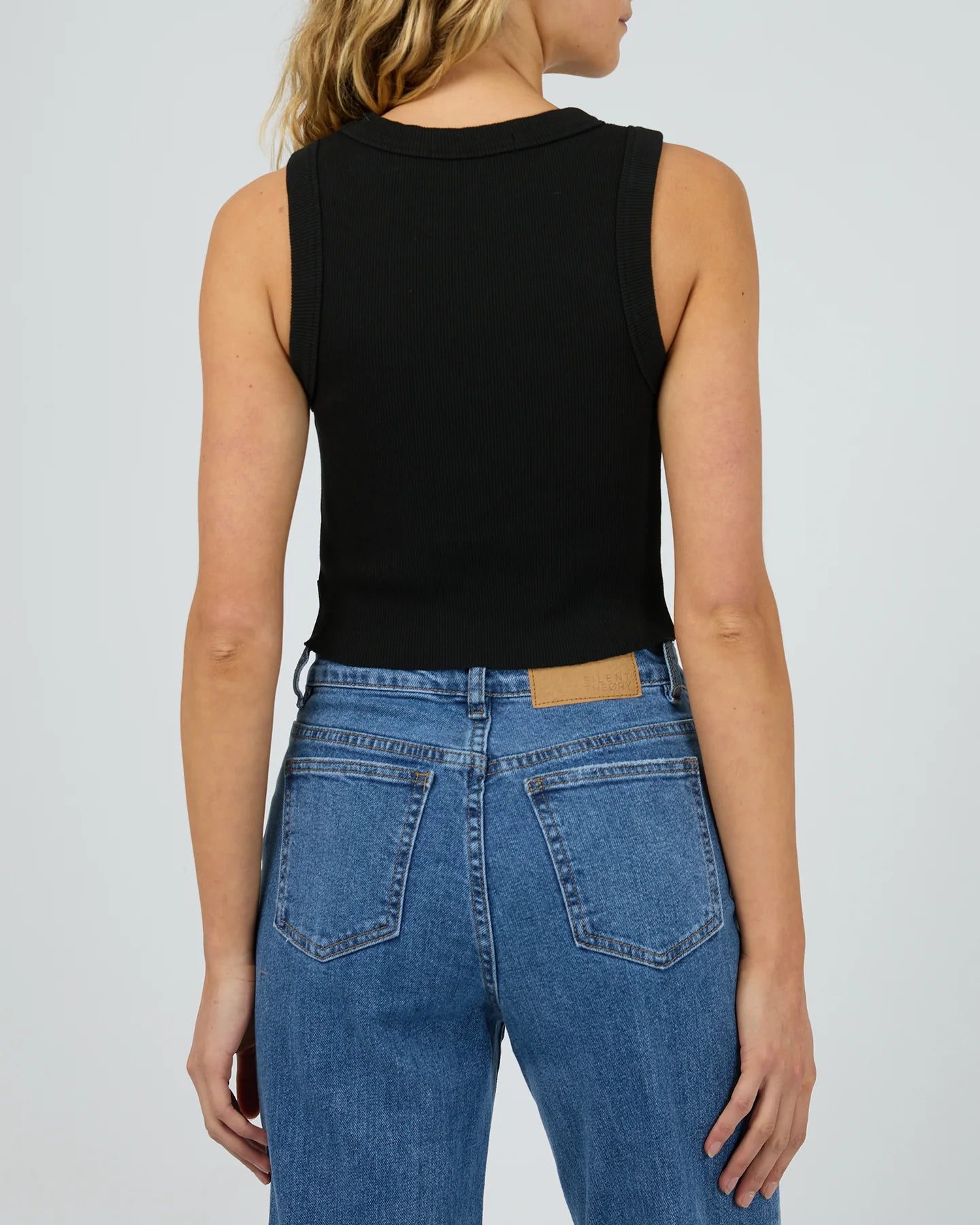 Pia Crop Tank - Black