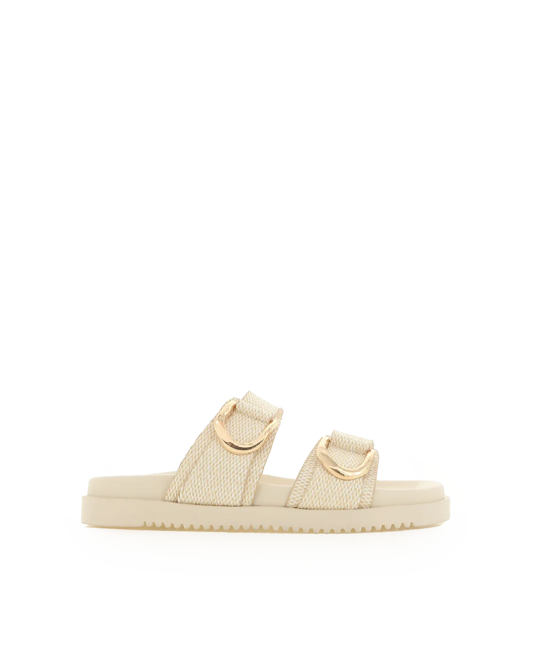 Areli Slides - Cream Raffia