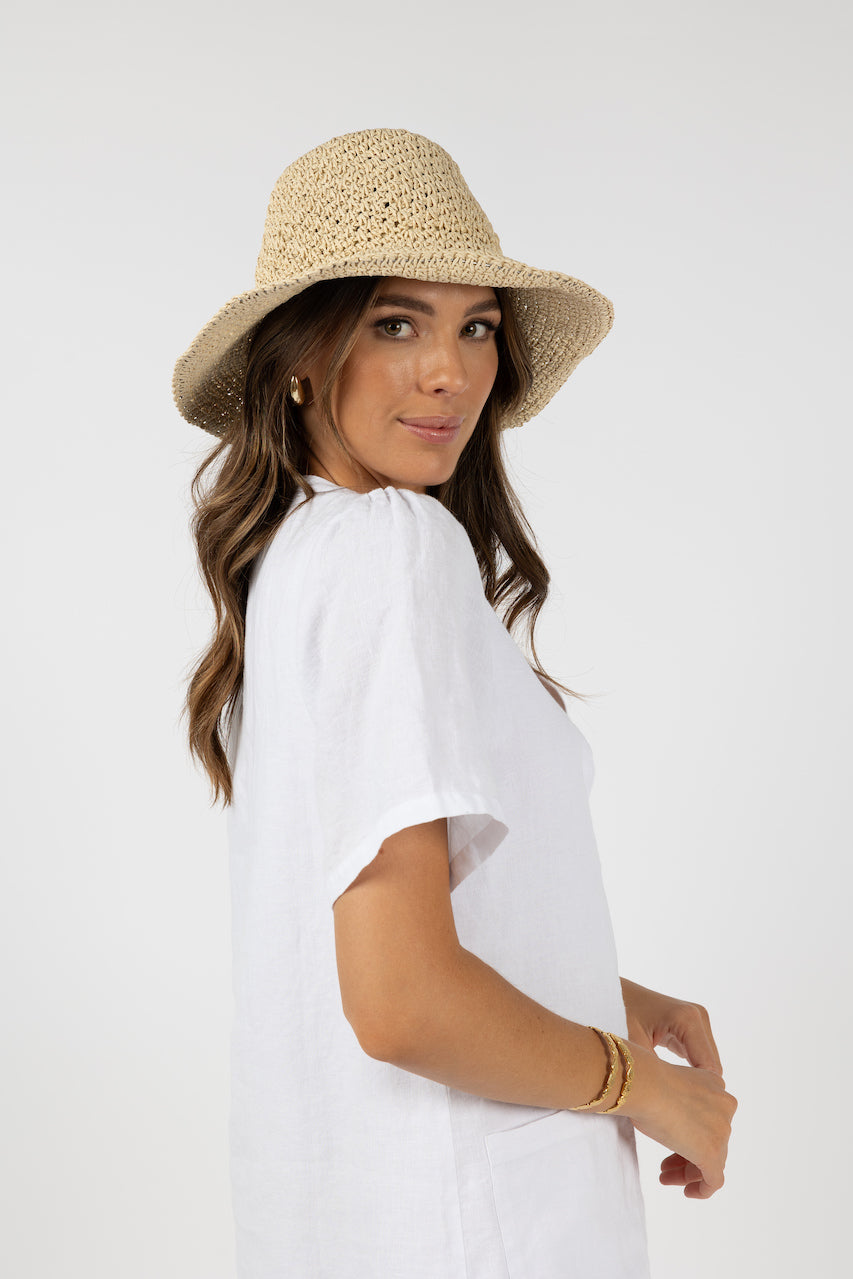 Seaside Bucket Hat - Natural