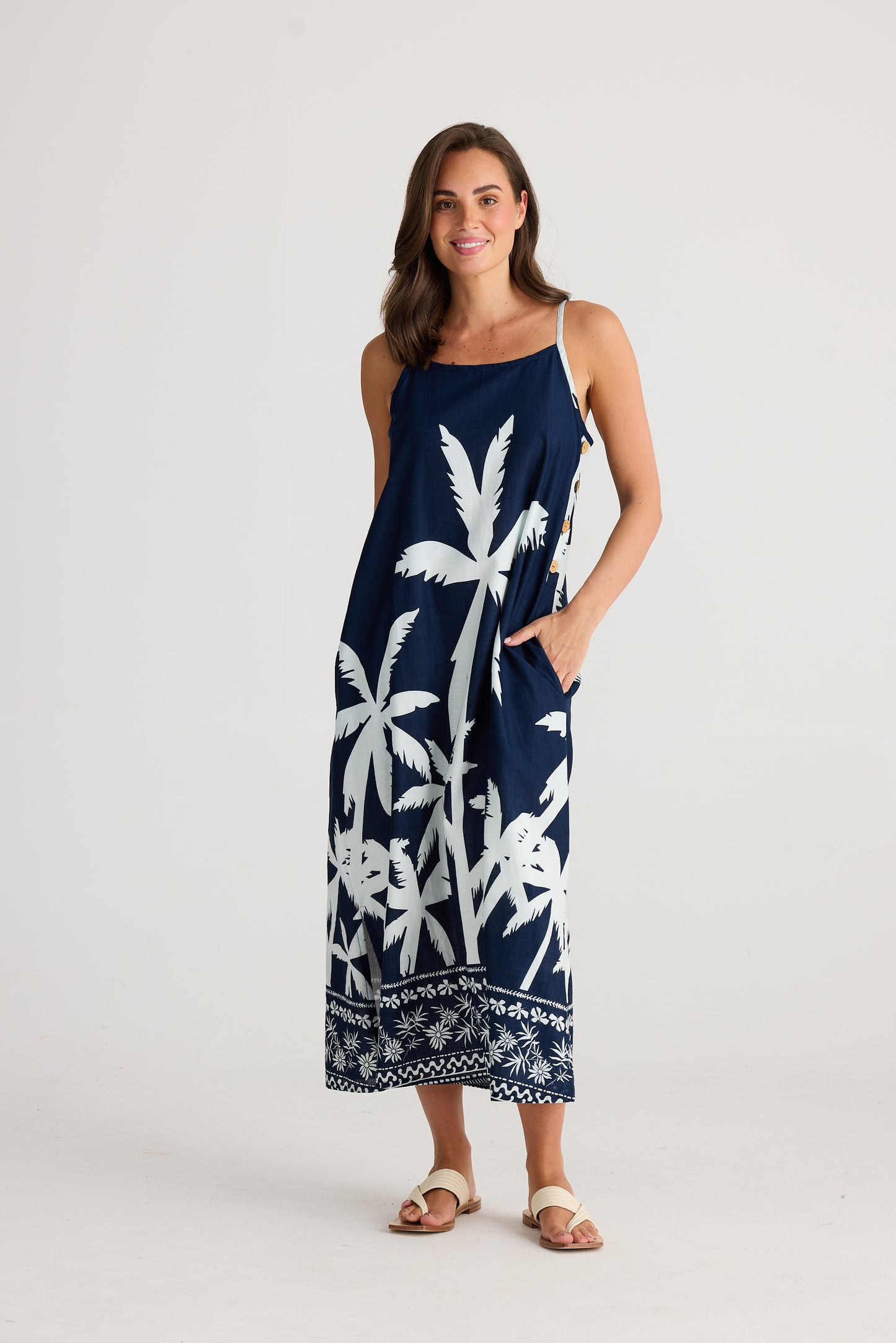 Cliffside Maxi Dress - Blue Haven