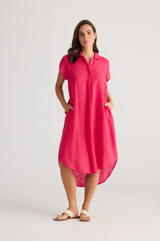 Ahoy Tunic - Raspberry