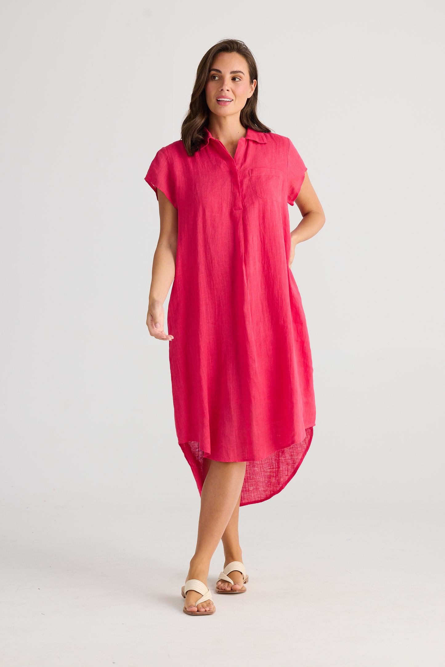 Ahoy Tunic - Raspberry