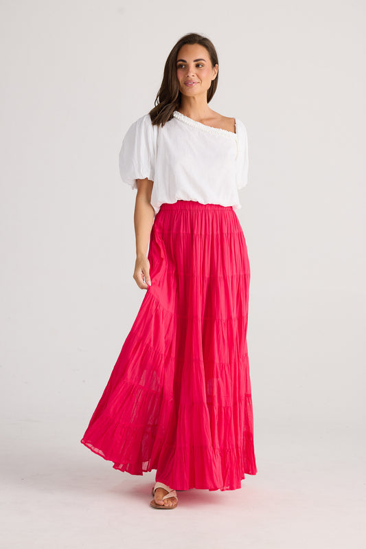 Blossom Skirt - Raspberry