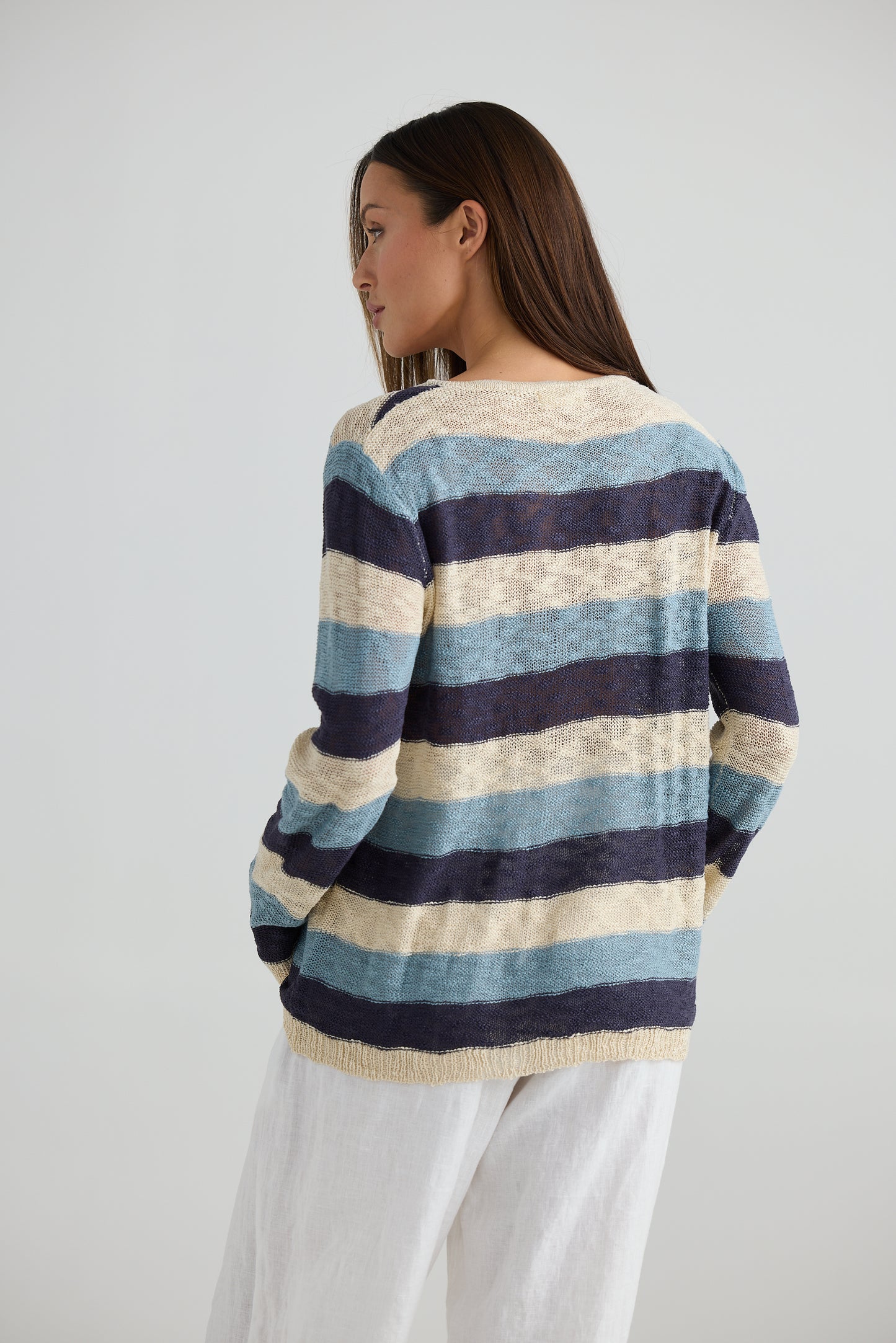 Breeze Knit - Blue Stripe