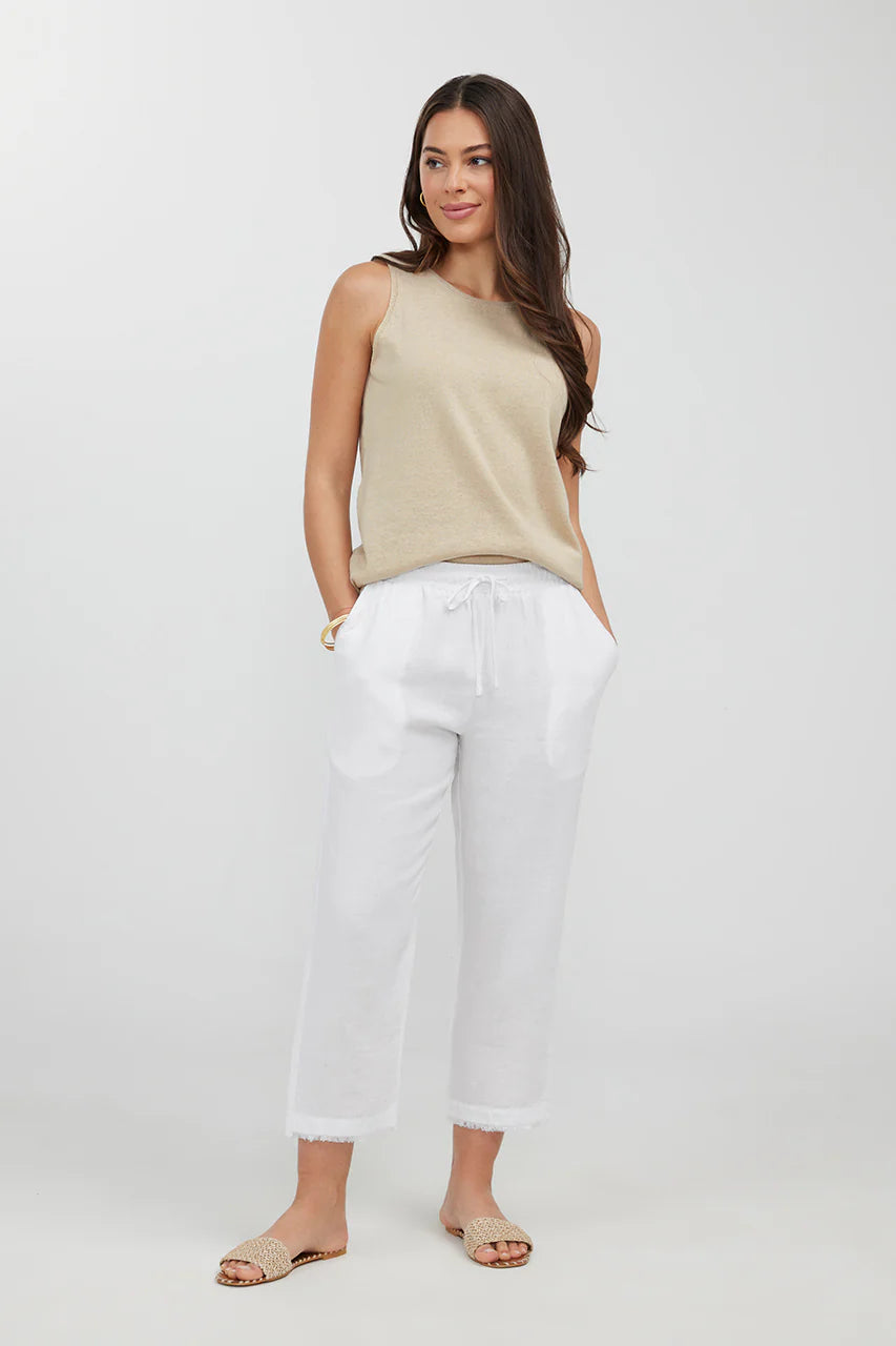 Lido 3/4 Pants - White