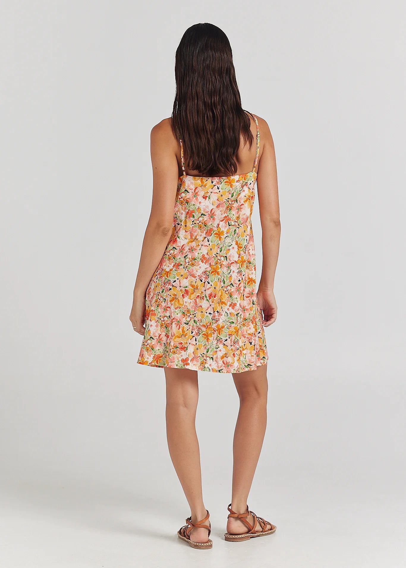 Havana Slip Bias Dress - Coral