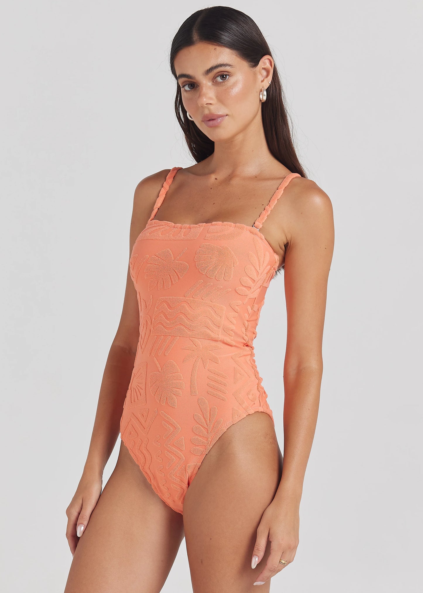 Mai Tai Bandeau One Piece Swimsuit - Watermelon