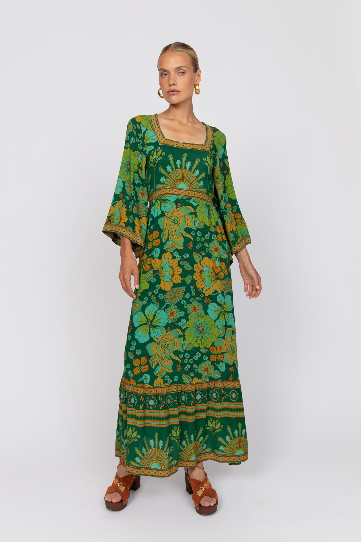 Avalon Midi dress - Emerald