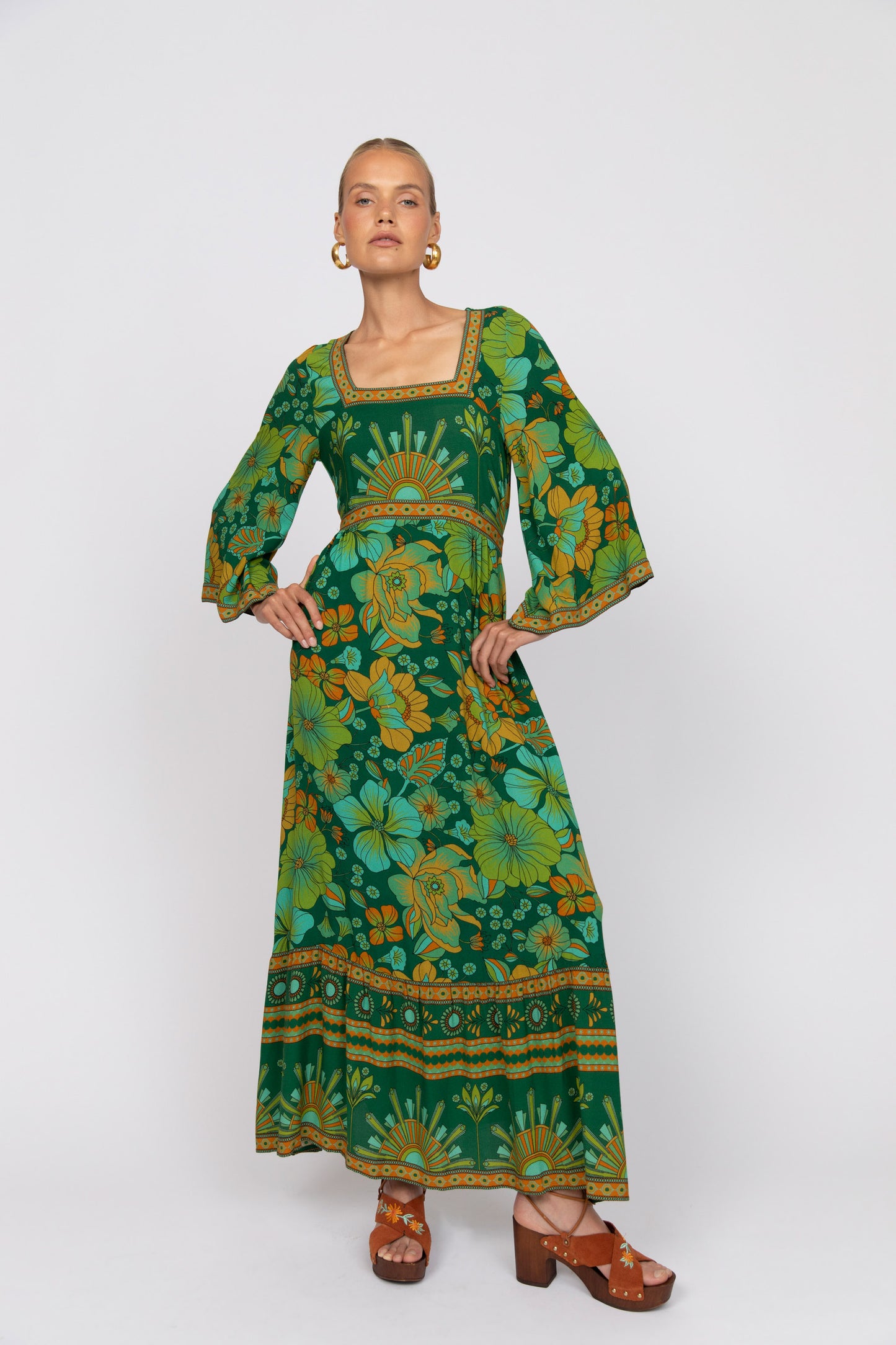 Avalon Midi dress - Emerald