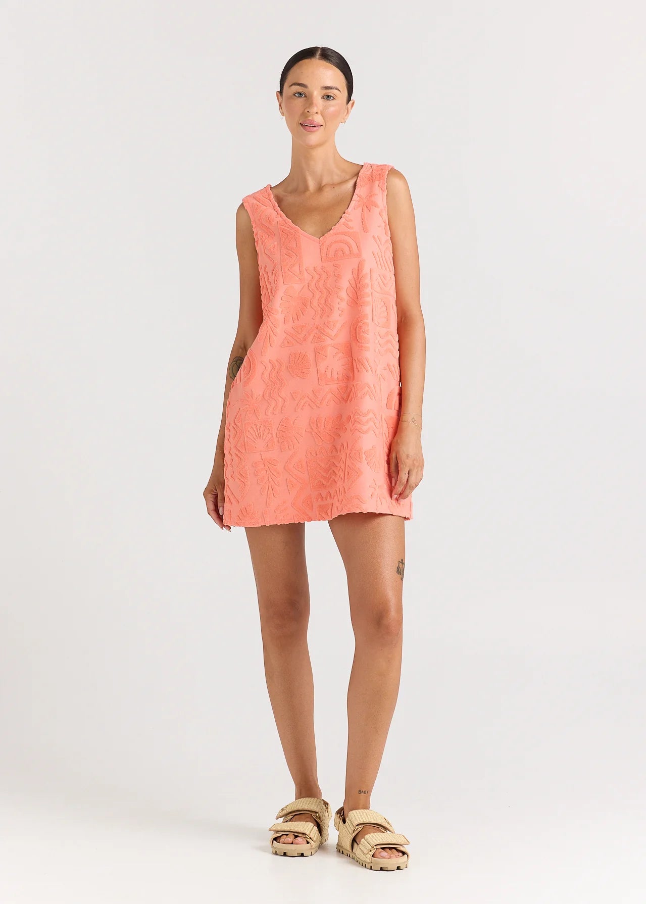 Mai Tai V Tunic Dress - Watermelon