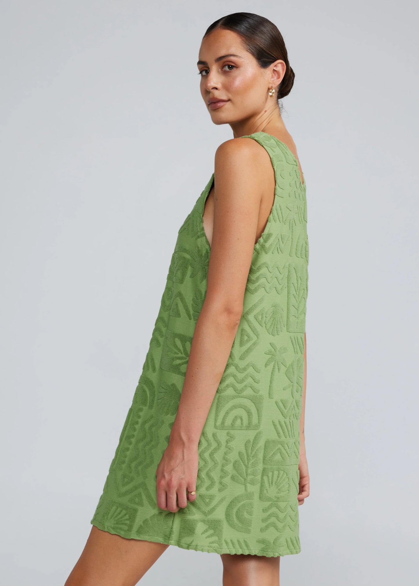 Mai Tai V Tunic Dress - Palm