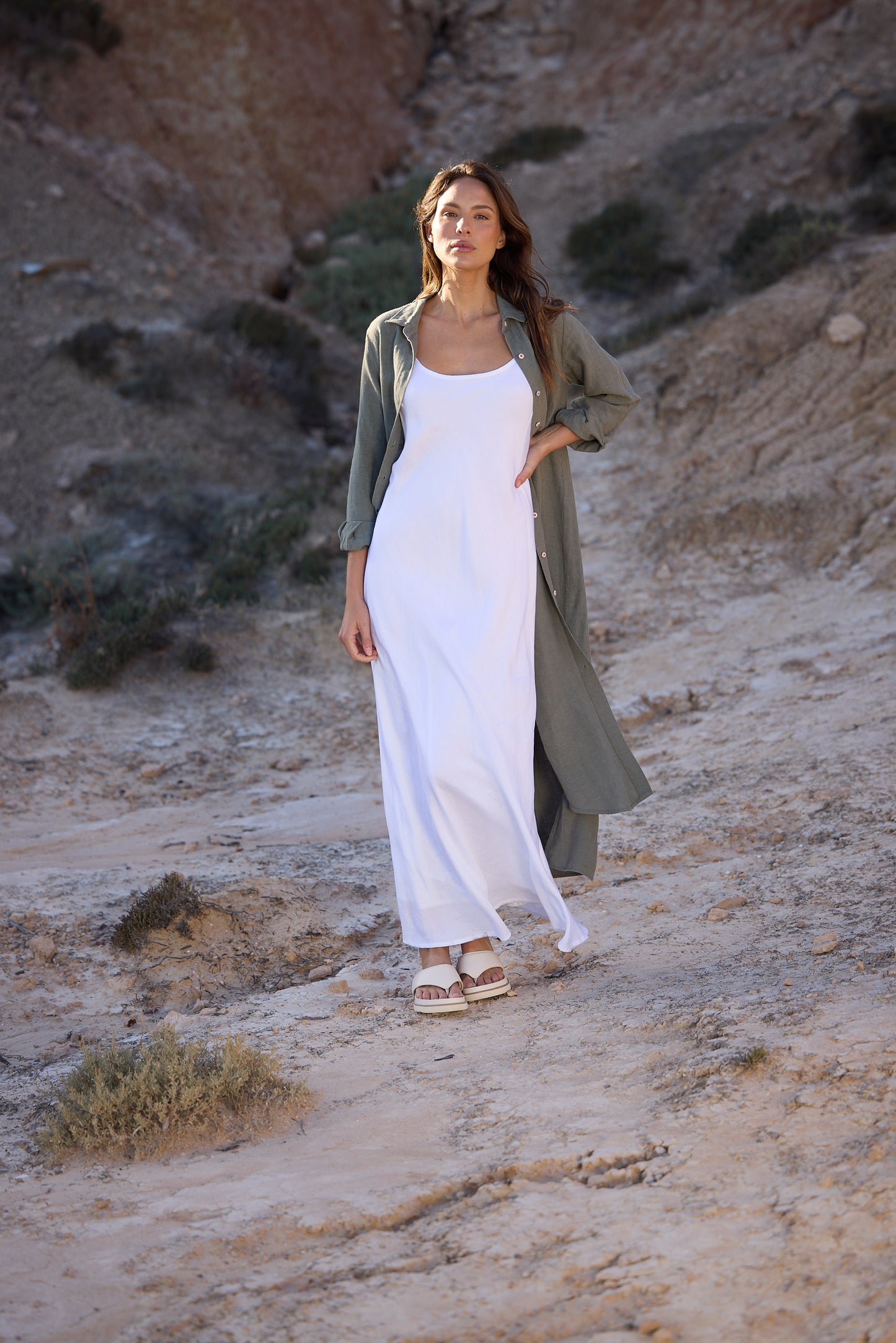 Claro Maxi Dress - White