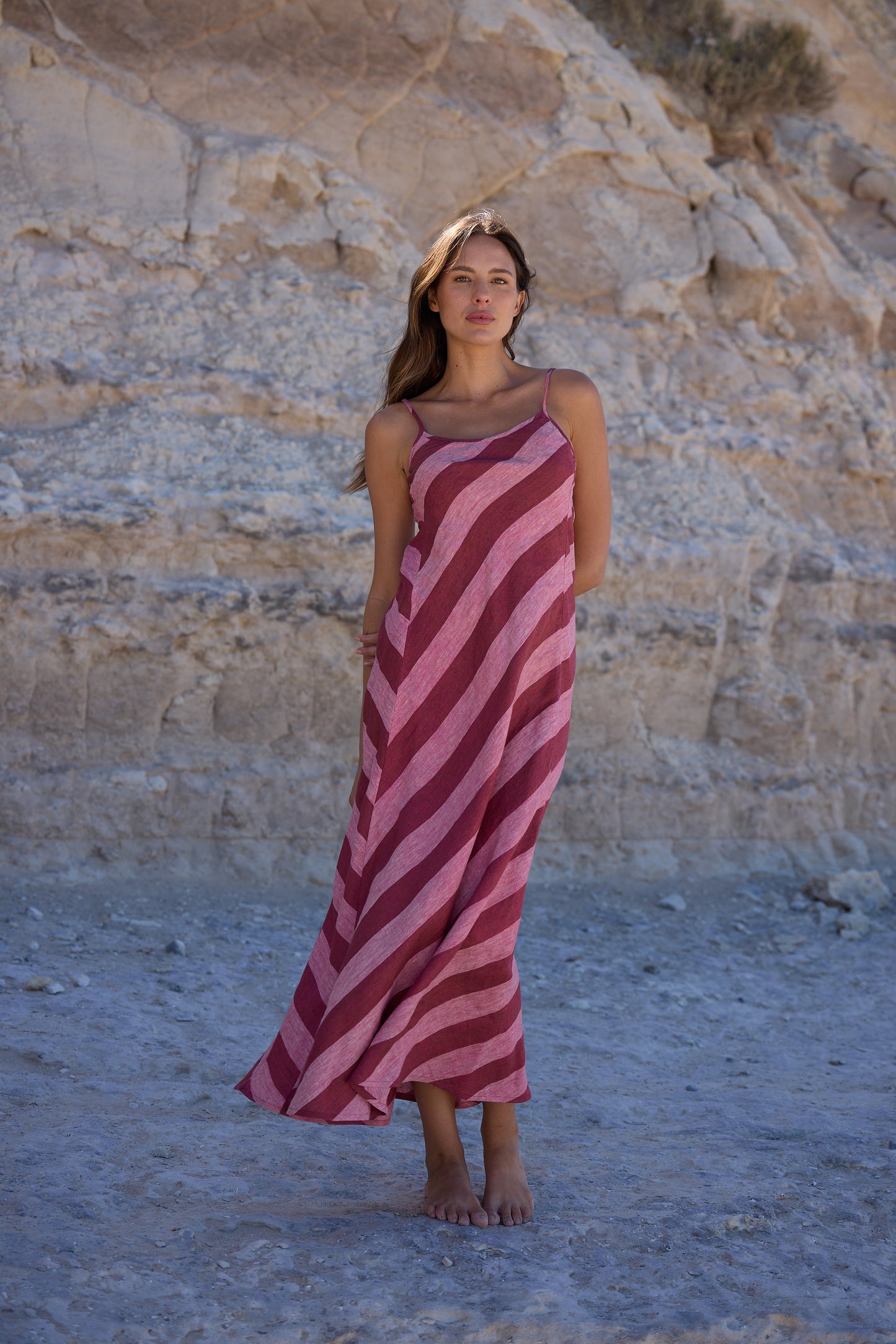 Claro Maxi Dress - Porto Stripe