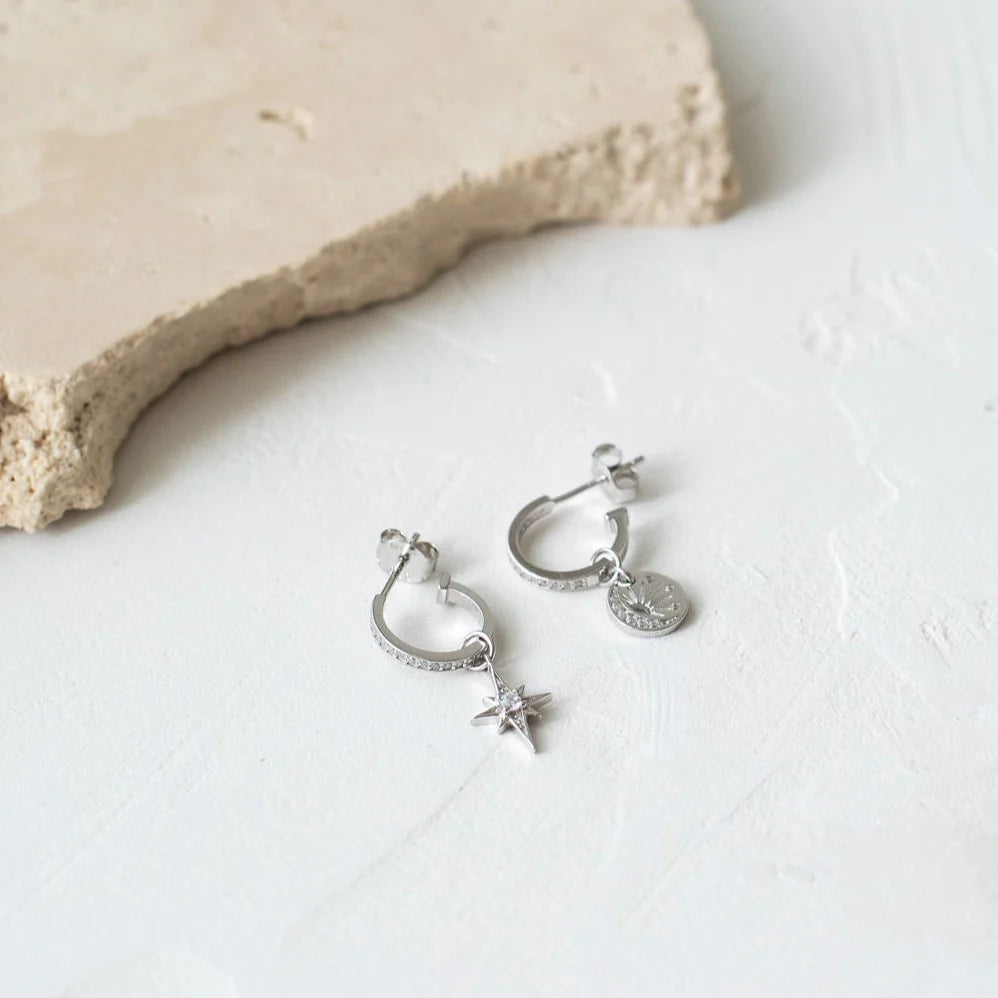 Lucky Star Earrings - Silver