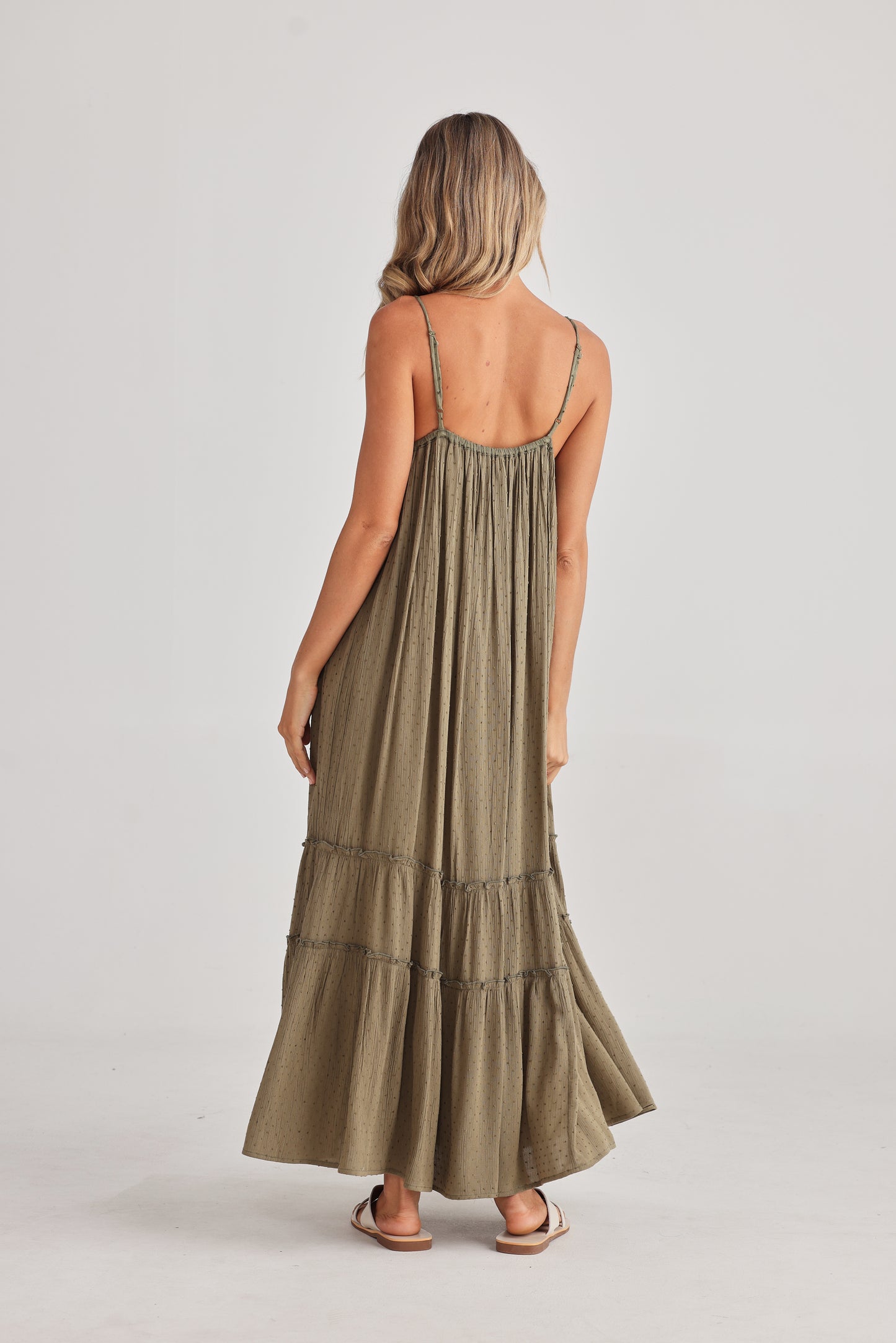 Inhale Dress - Olive